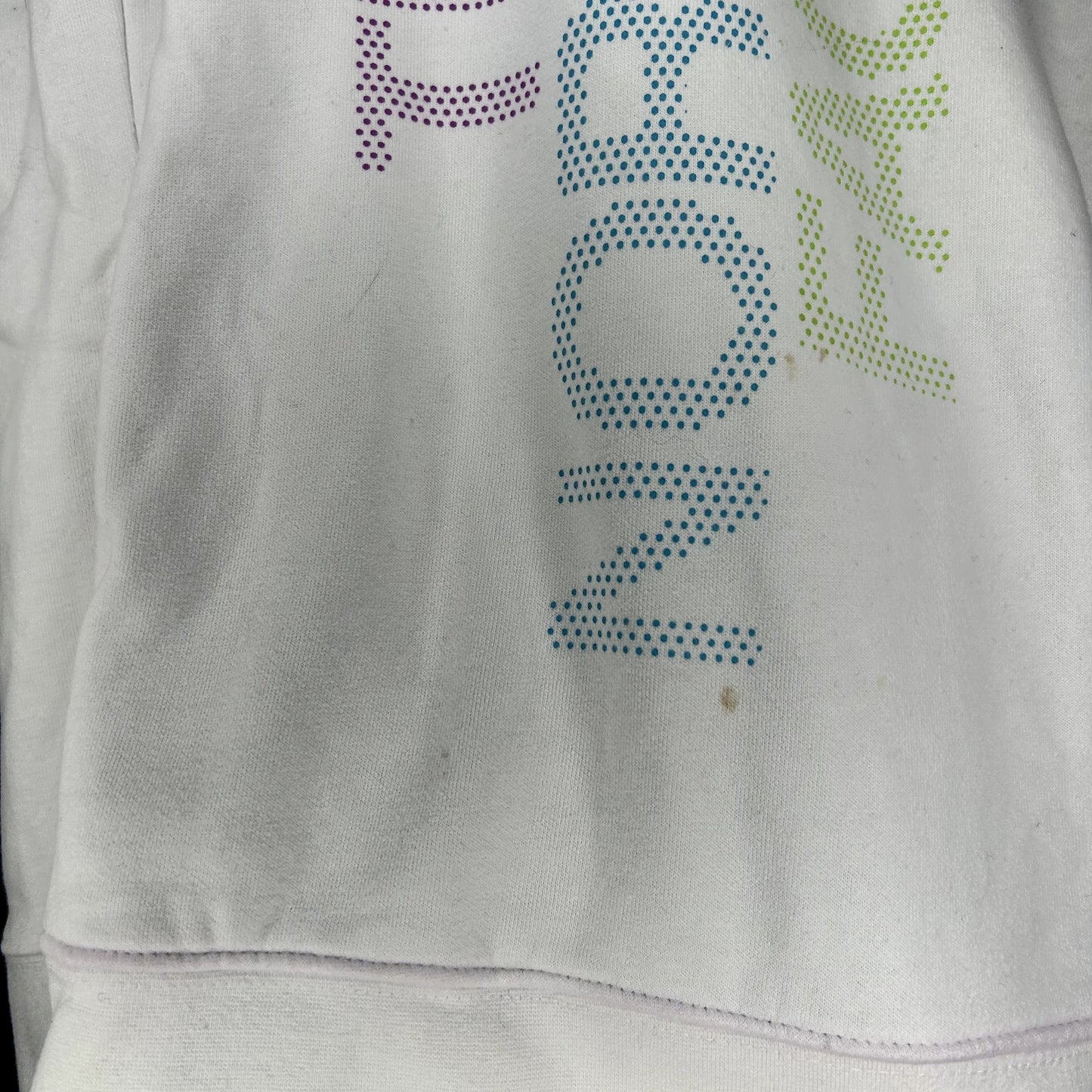 Modern Northface White Hoodie Large