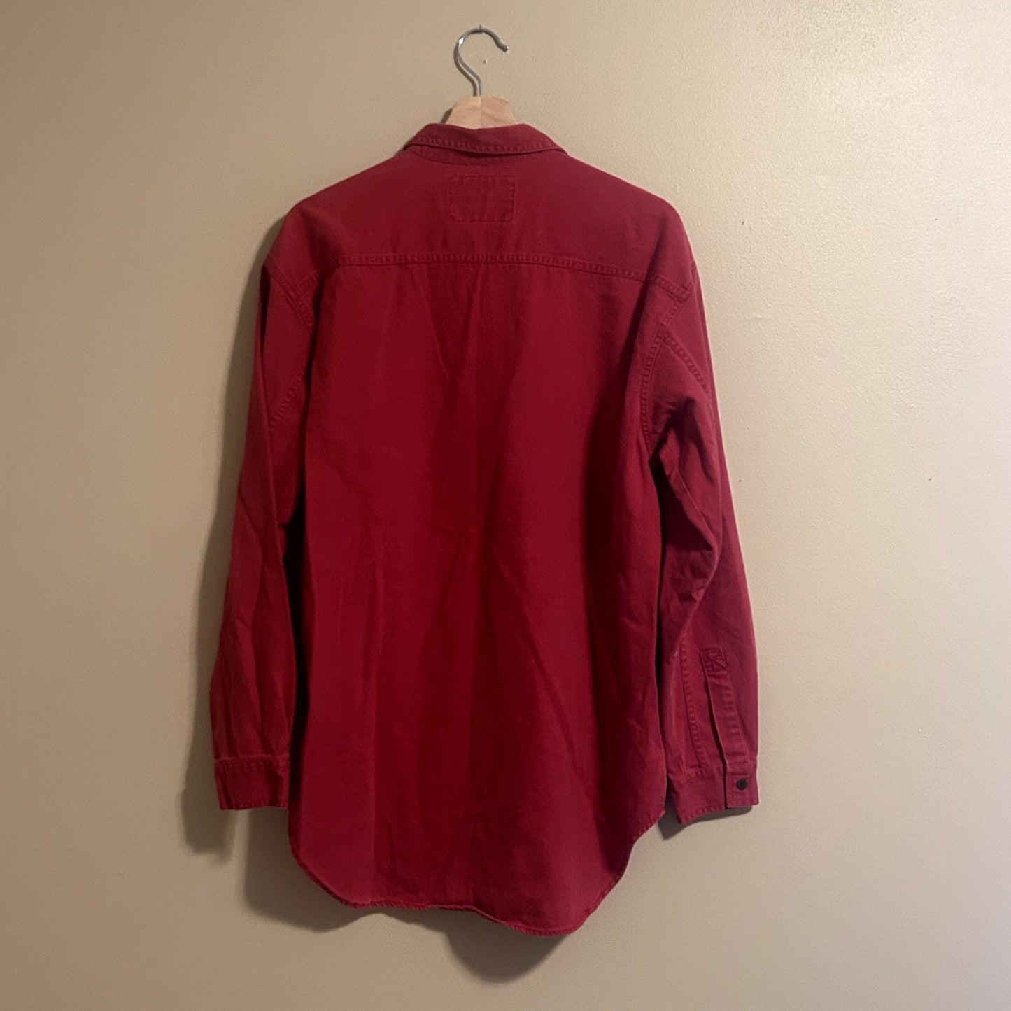 Levis Red Button Up Medium