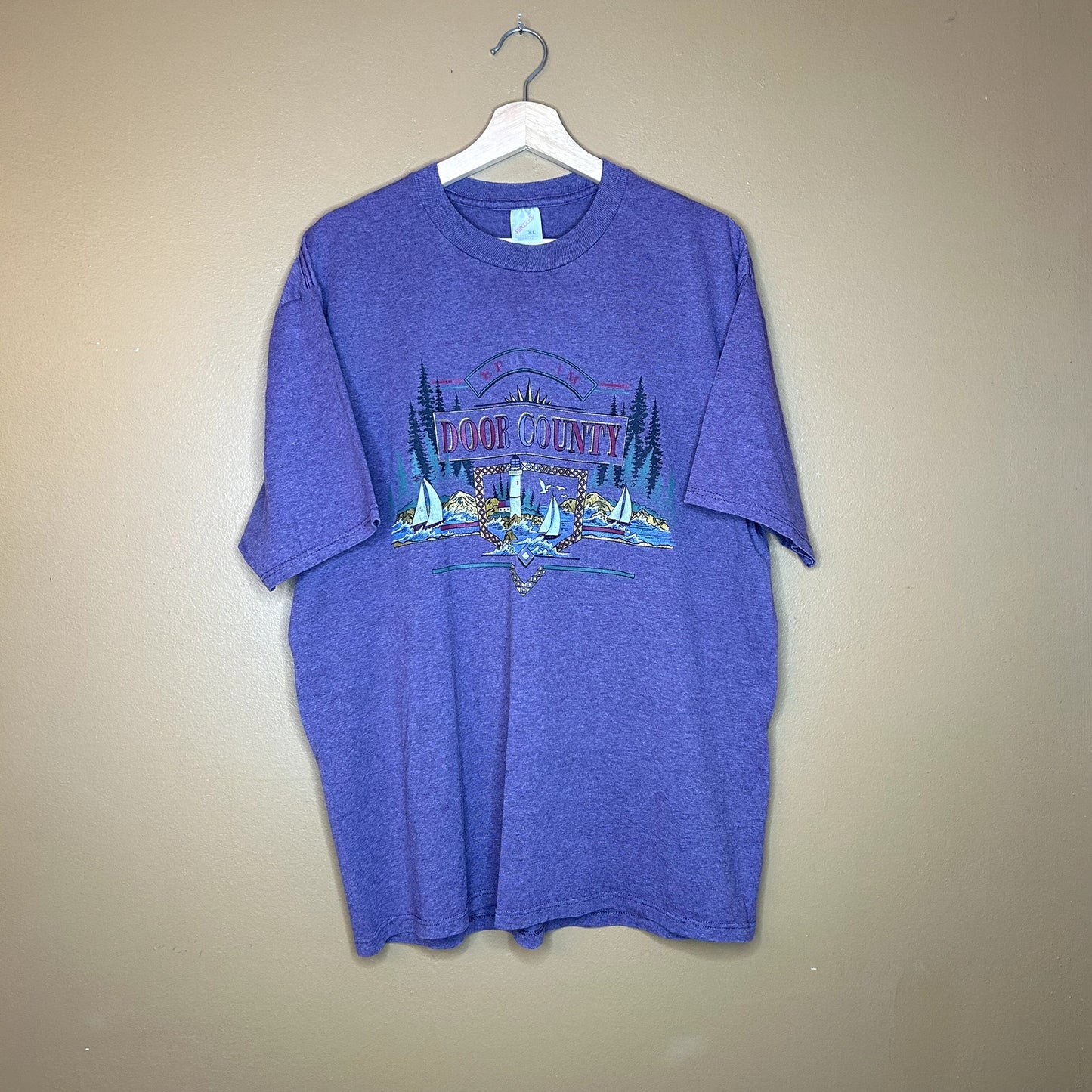 Vintage 90s Purple Door County T-Shirt XL