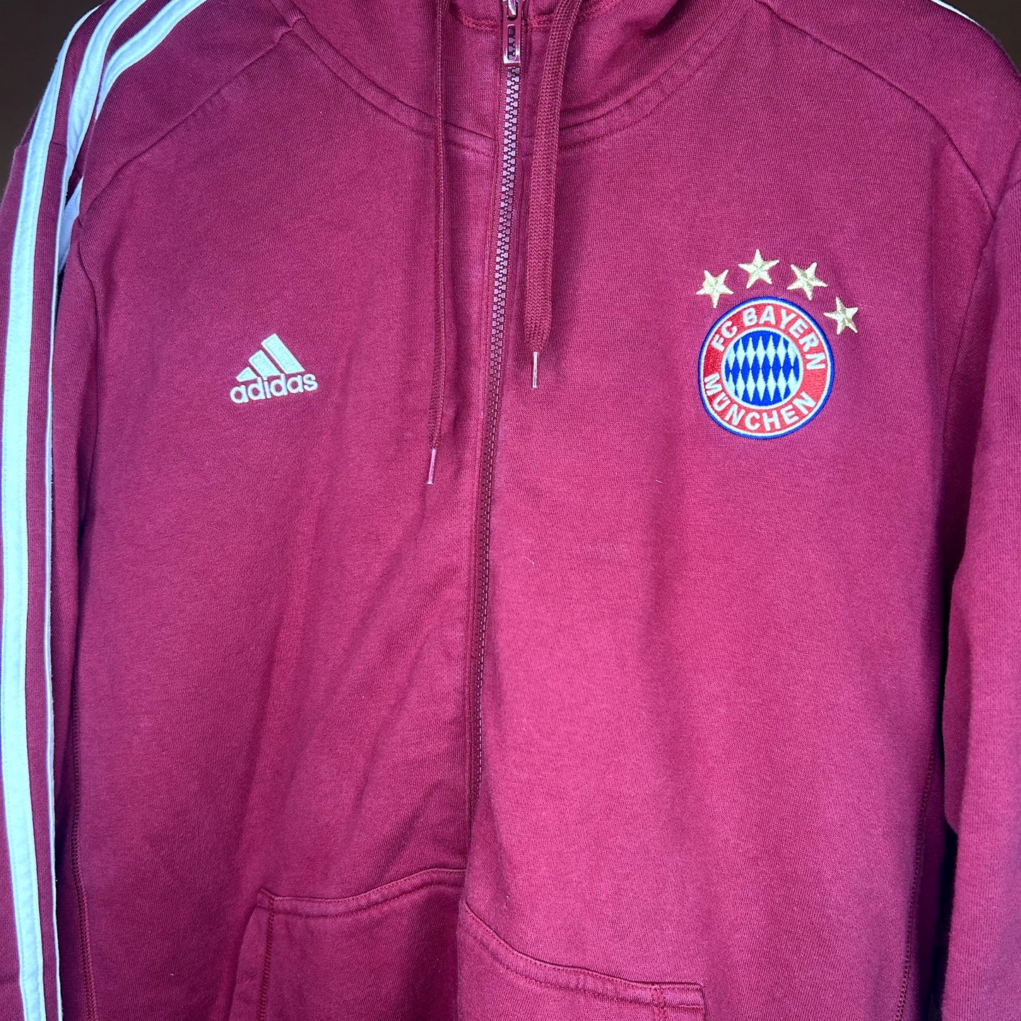 Adidas Bayern Munich Zip-Up Hoodie XXL