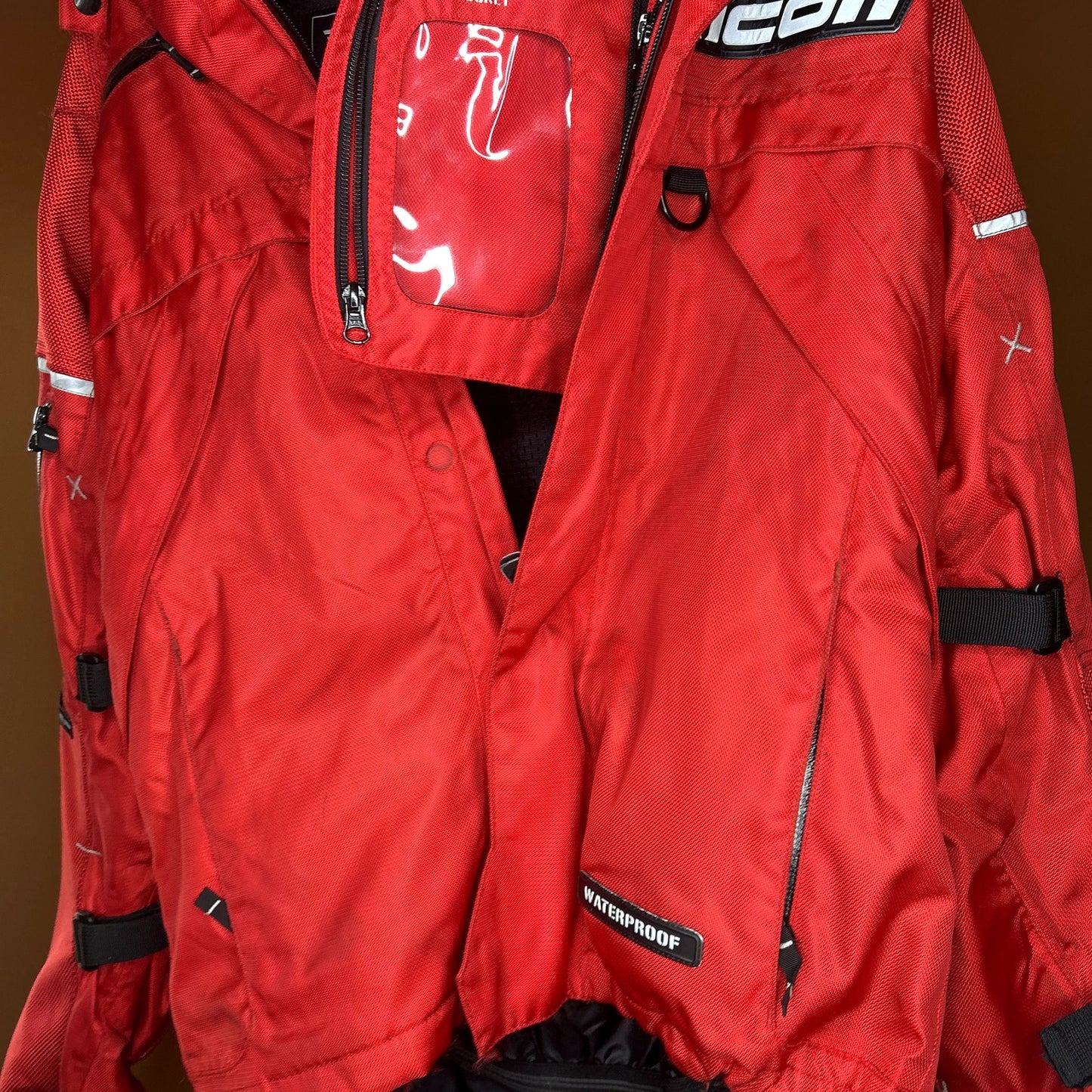 Icon Motorcycle Patrol jacket Red Medium
