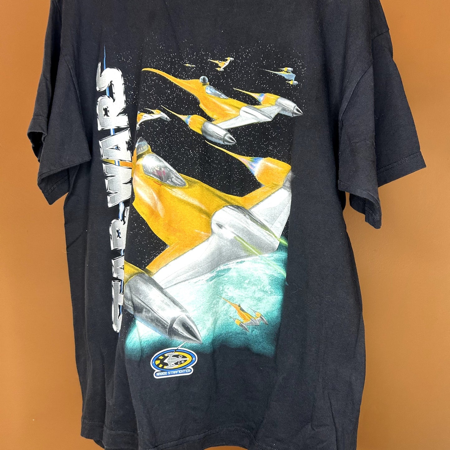 Vintage Star Wars Episode 1 Naboo Starfighter T-Shirt Rare