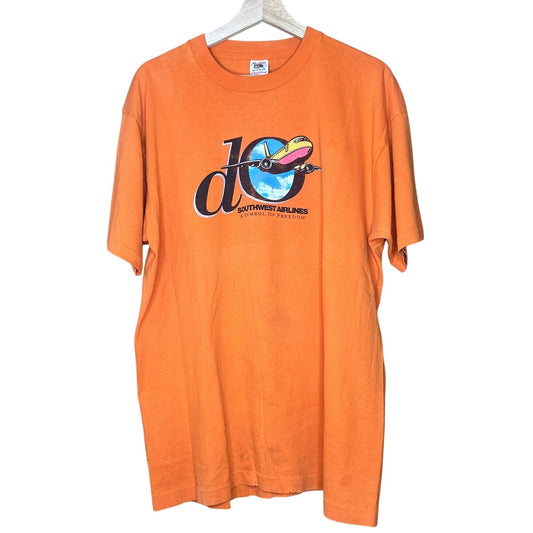 Vintage 90s Southwest Airlines Orange T-Shirt
