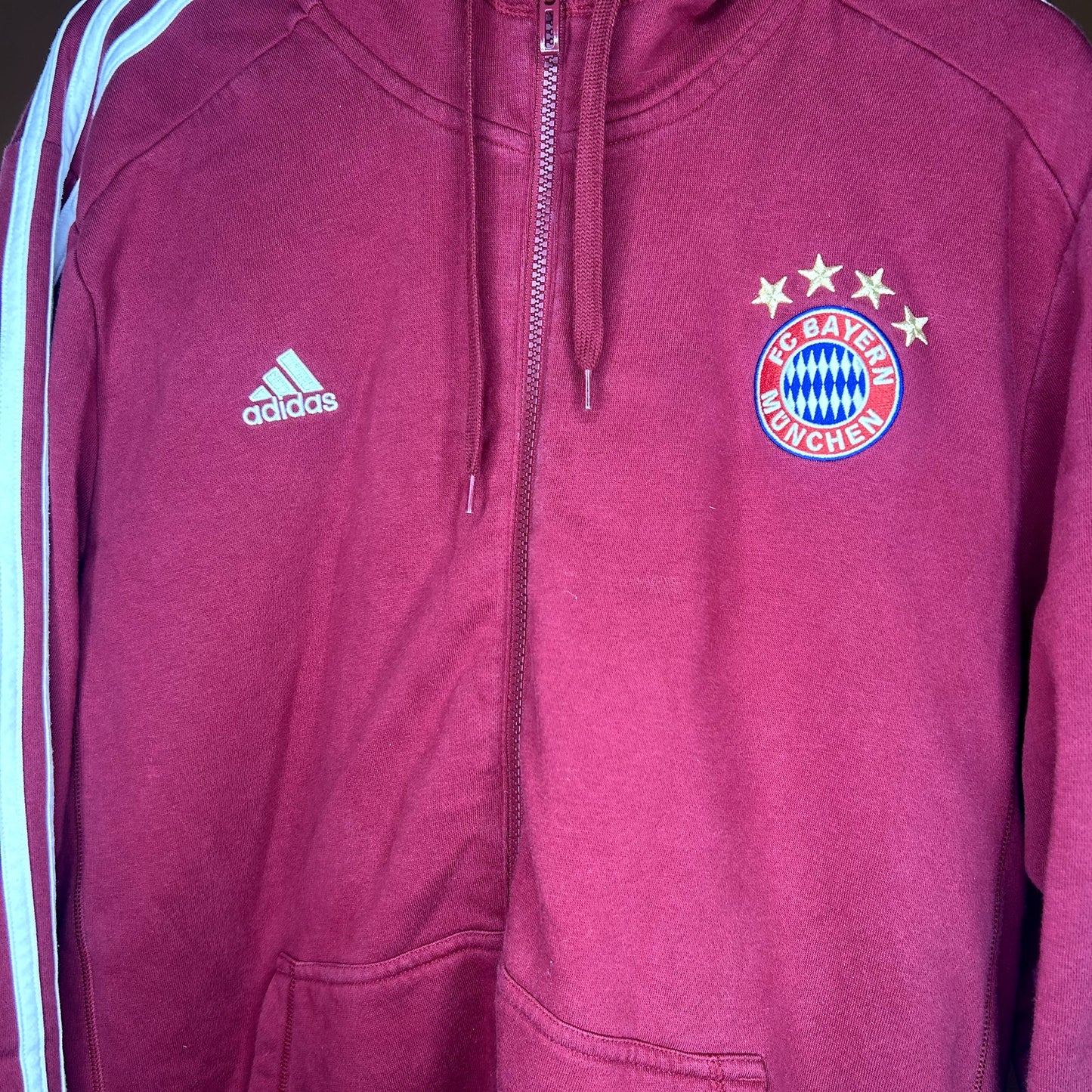 Adidas Bayern Munich Zip-Up Hoodie XXL