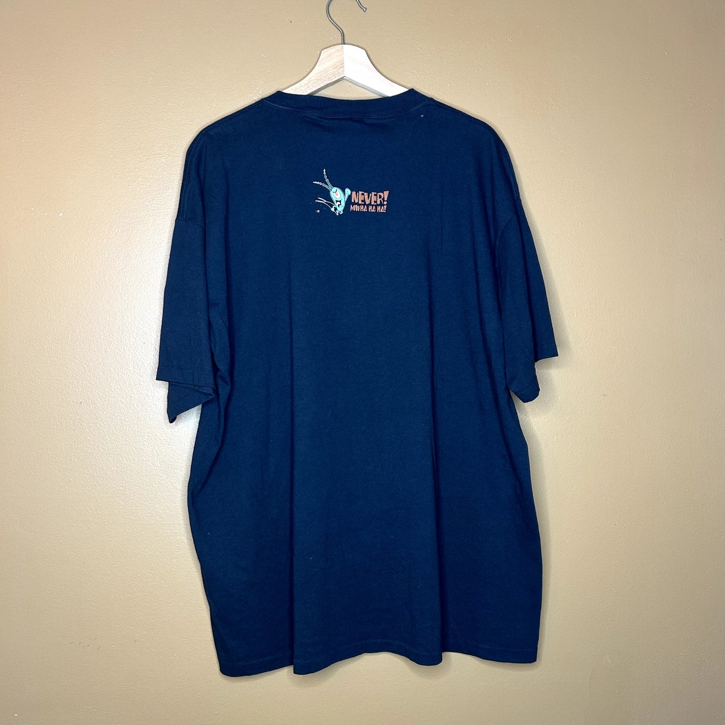 Y2K 00 Spongebob Squarepants "Leave My Brain Alone" T-Shirt