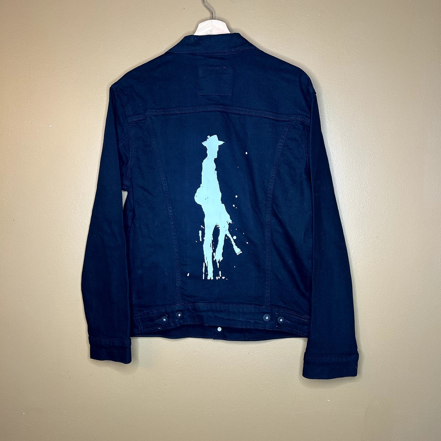Y2K Black Levis Jacket. Band? Cowboy? Custom