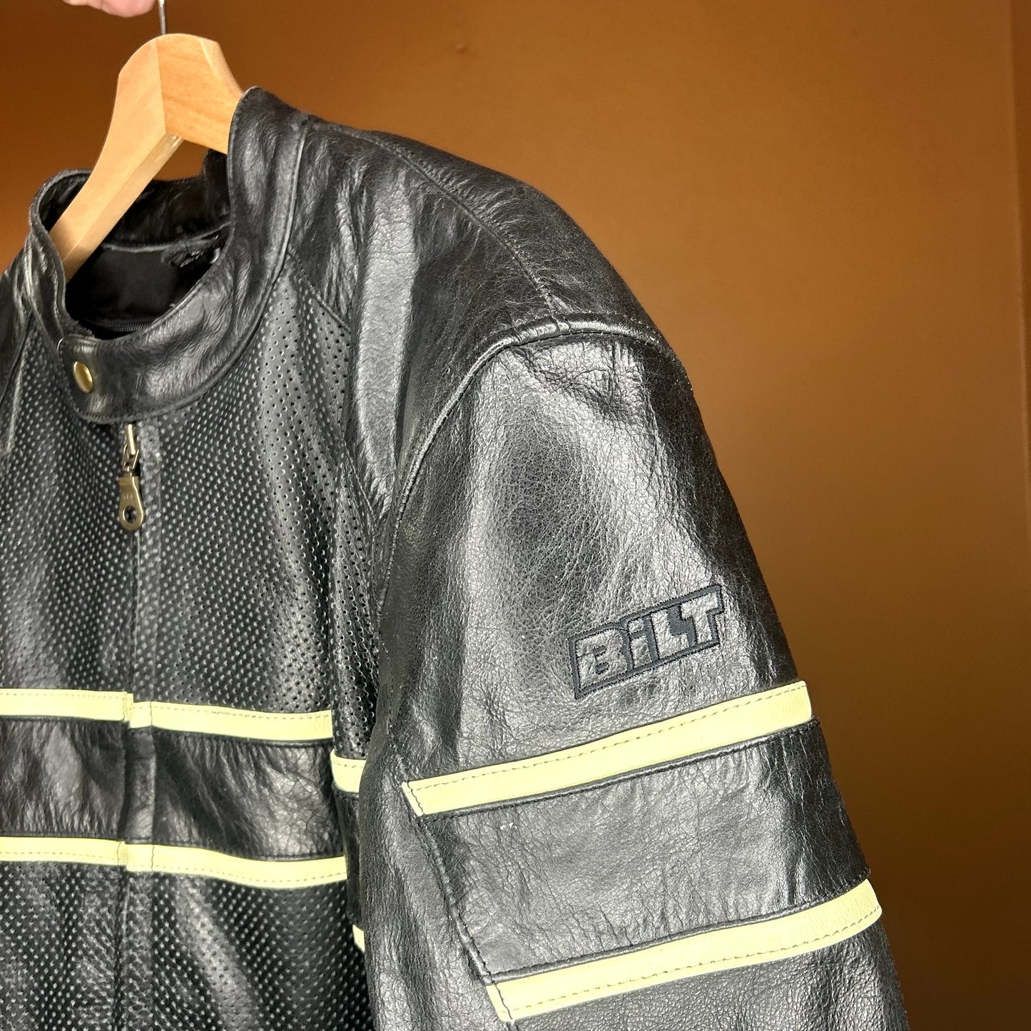 Custom Bilt Motorcycle Cafe Racer Jacket 44