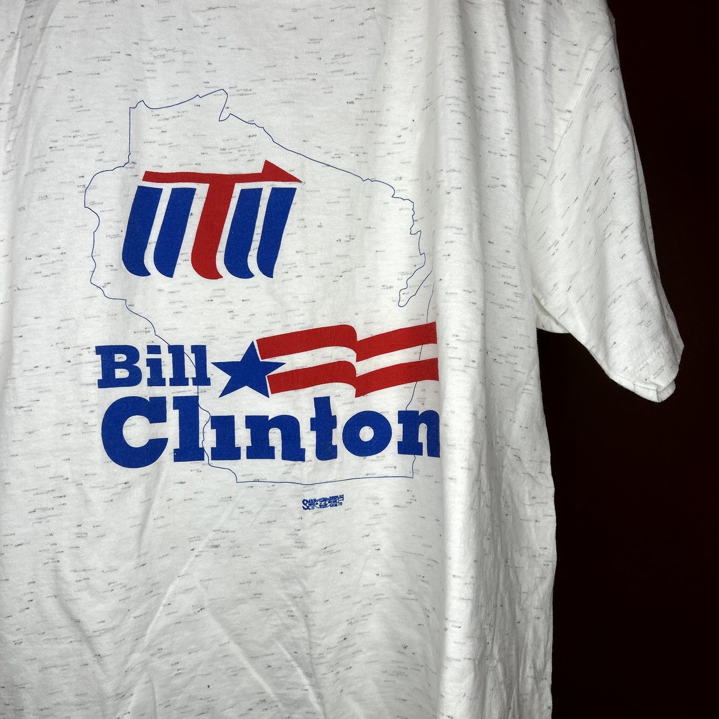 Vintage 90s Bill Clinton Wisconsin Political T-Shirt