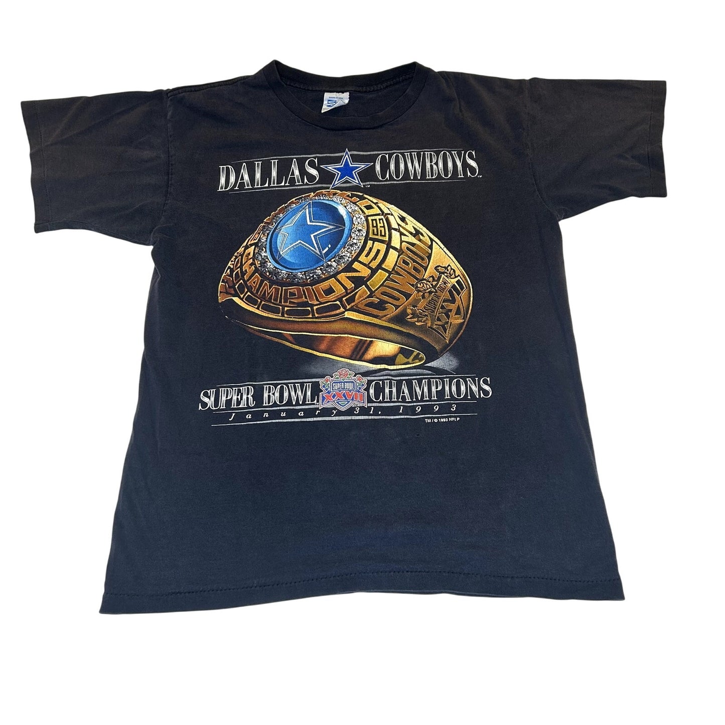 Vintage 1993 Dallas Cowboys Super Bowl Ring T-Shirt