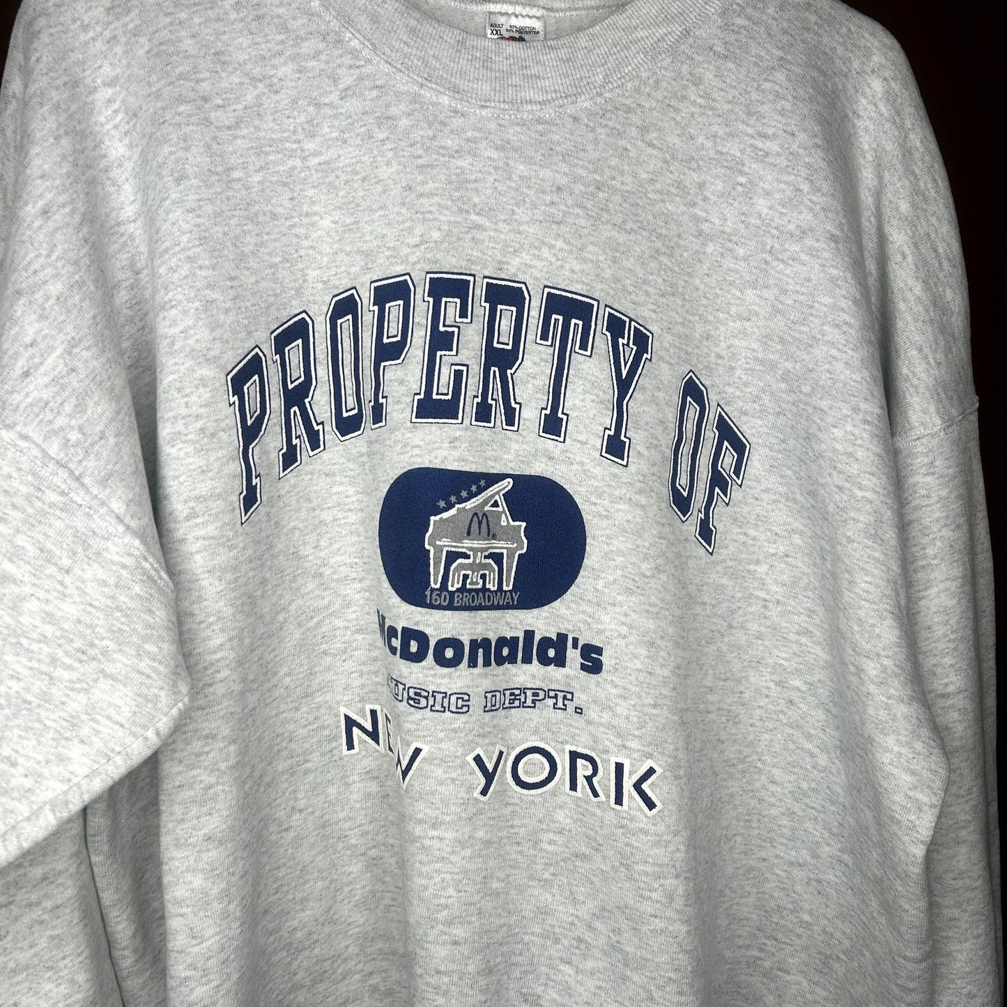 Vintage 90s Mcdonalds Music Crewneck XXL