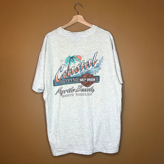 VIntage 90s Harley Davidson Coastal Myrtle Beach T-Shirt