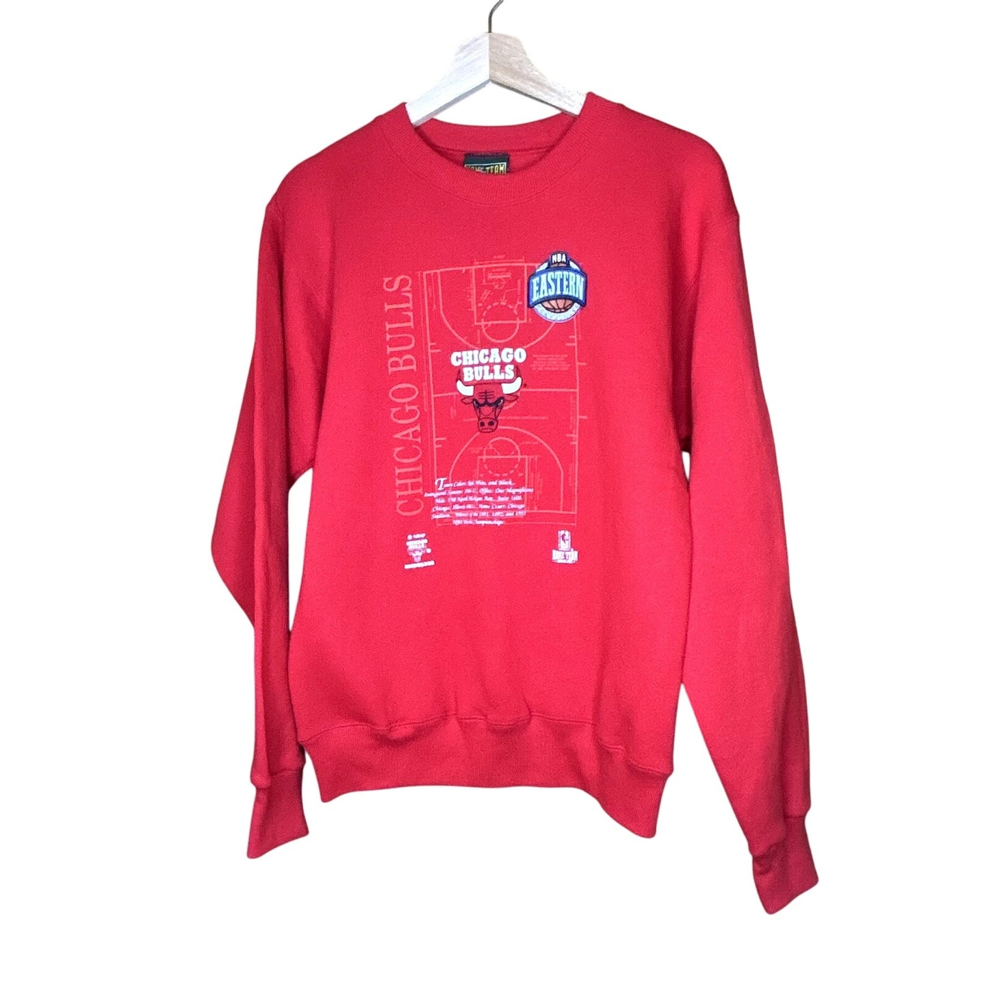 Vintage 90s Red Chicago Bulls Crewneck