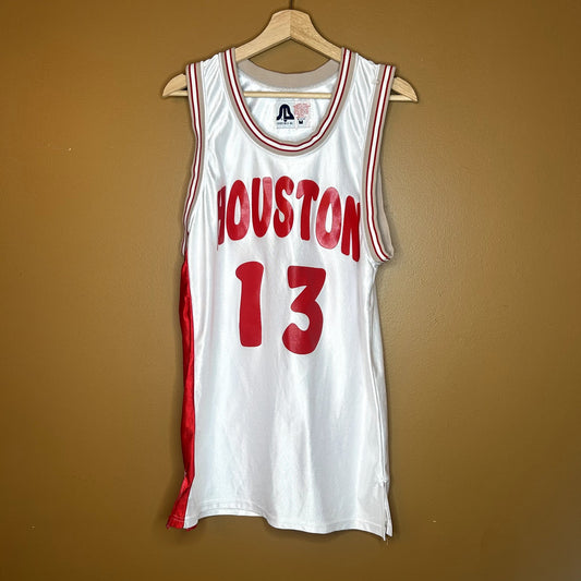VIntage Houston College Basketball Jersey Medium