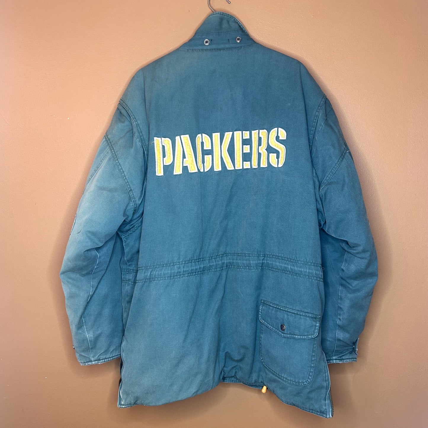 Vintage 90s Green Bay Packers NFL Stadium Coat