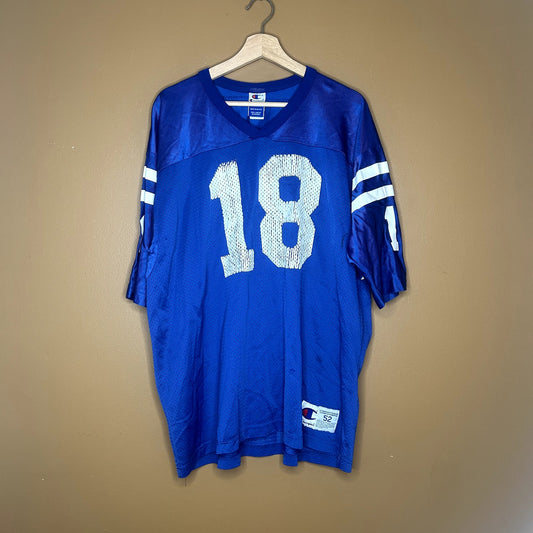Vintage 90s Peyton Manning Colts Jersey Champion XXL