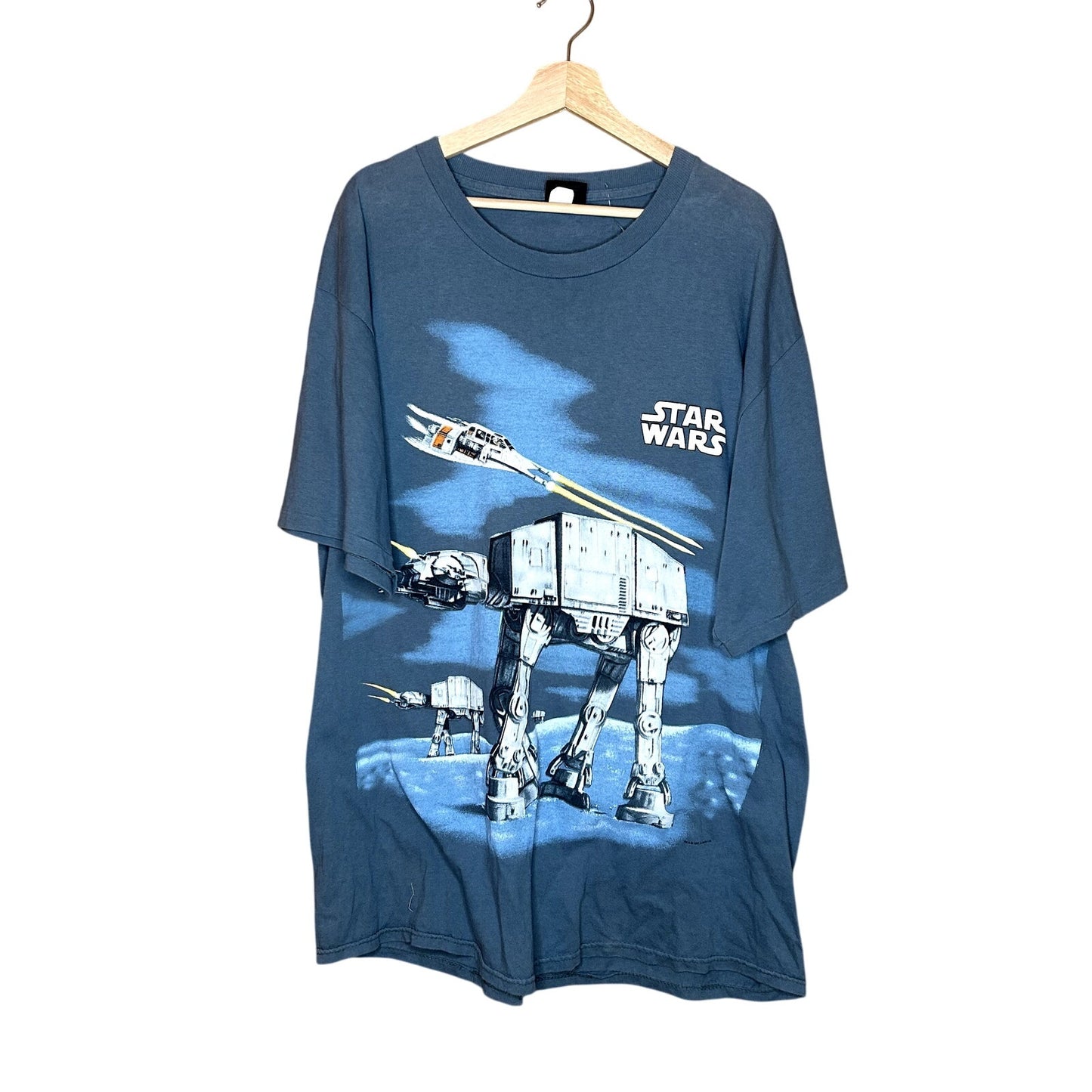 Vintage 1995 Star Wars Battle Of Hoth Double Sided T-Shirt