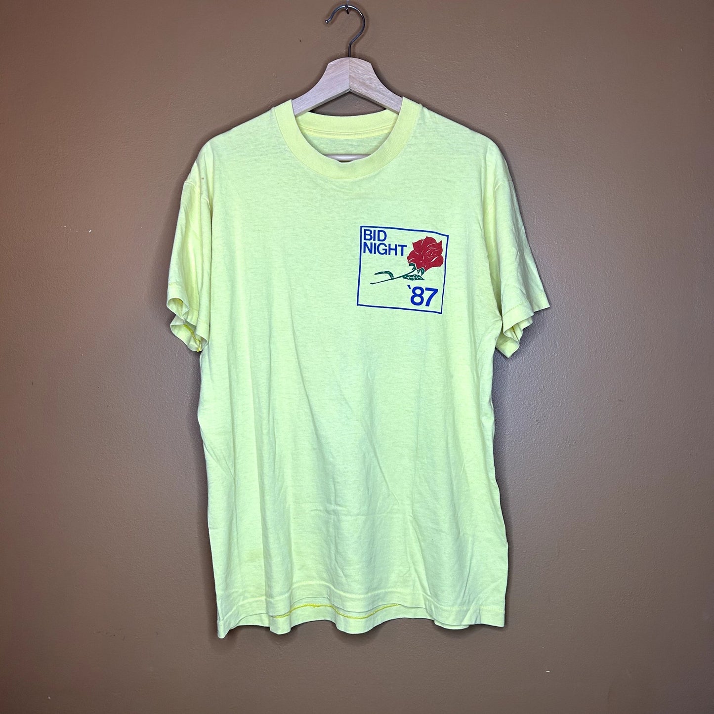 Vintage 1987 Fraternity Bid Night T-Shirt
