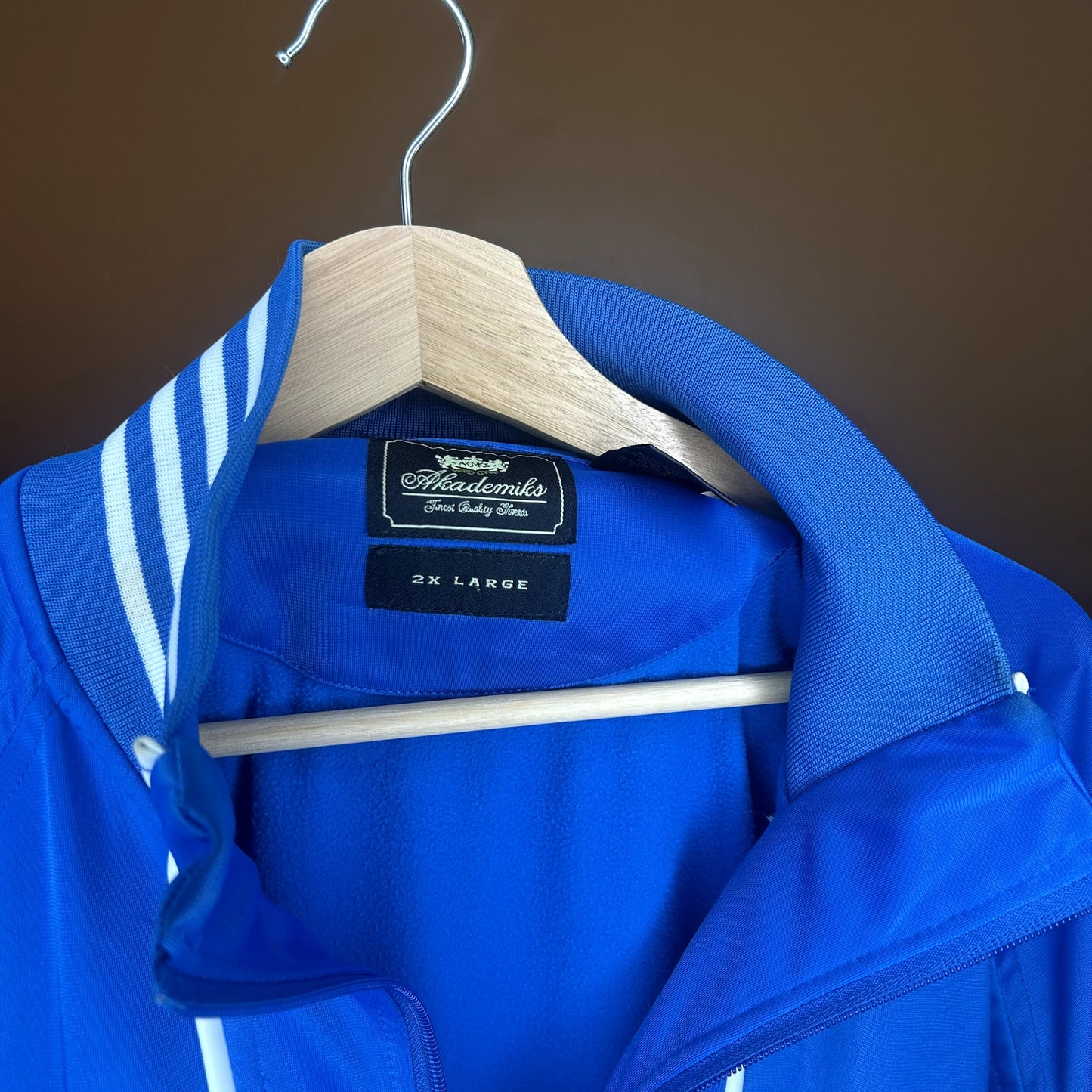 Y2K Blue Akademiks Zip-Up Track Jacket XXL