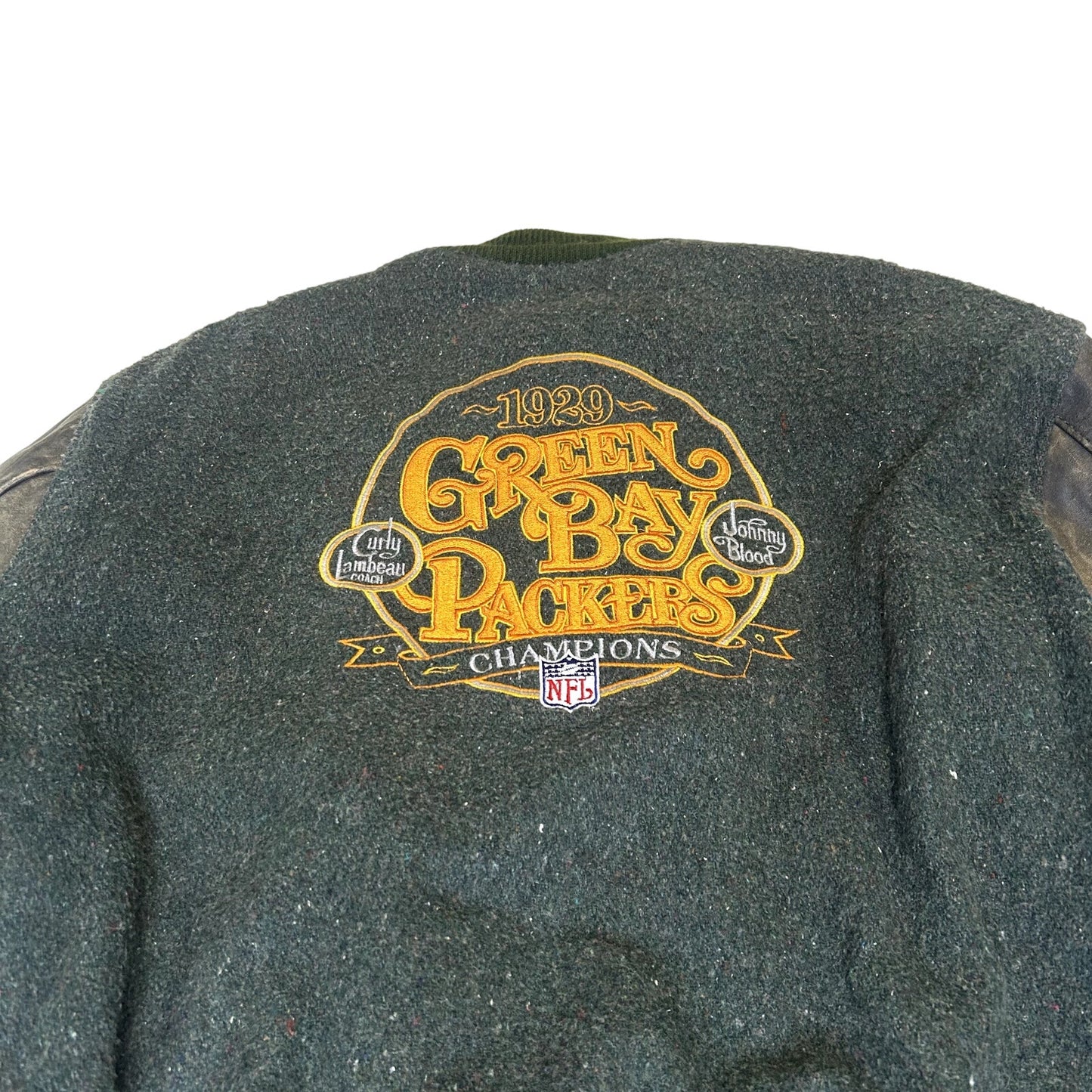 Delong Vintage 1929 Curly Lambeau, Johnny Blood Green Bay jacket