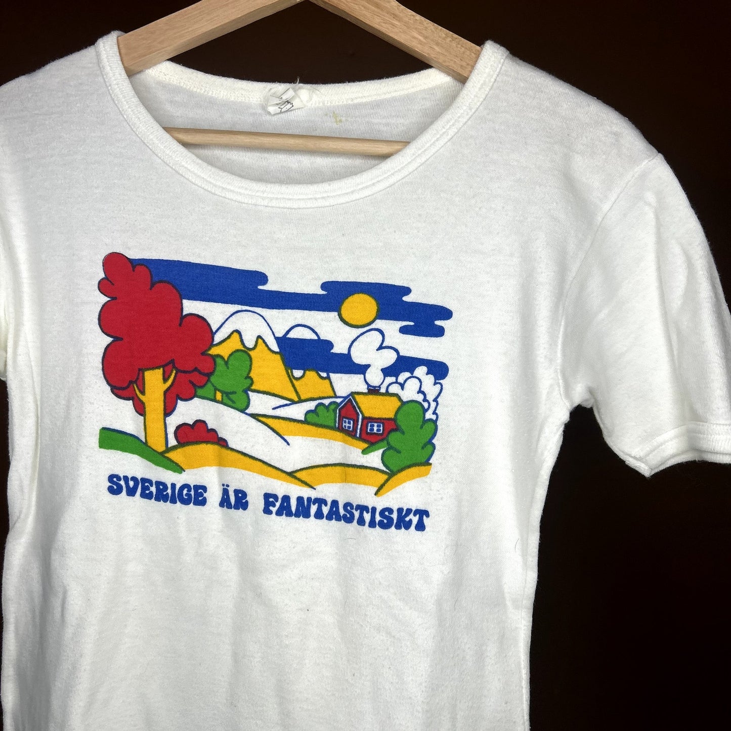 True Vintage Swedish White T-Shirt