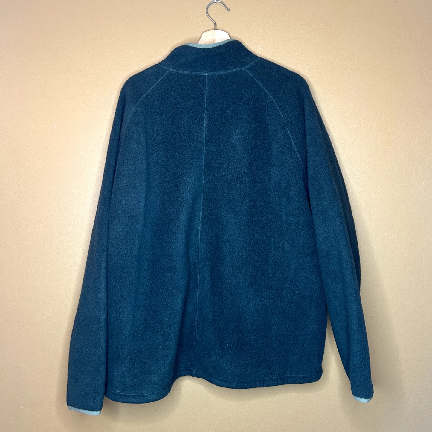 LL Bean Green Zip-Up Sweater