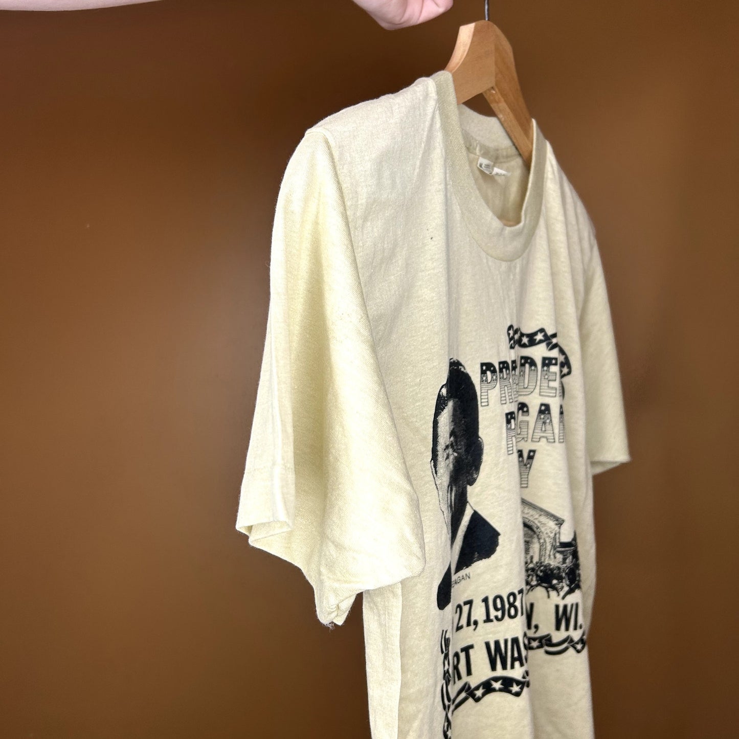 Vintage 80s Ronald Reagan Political T-Shirt