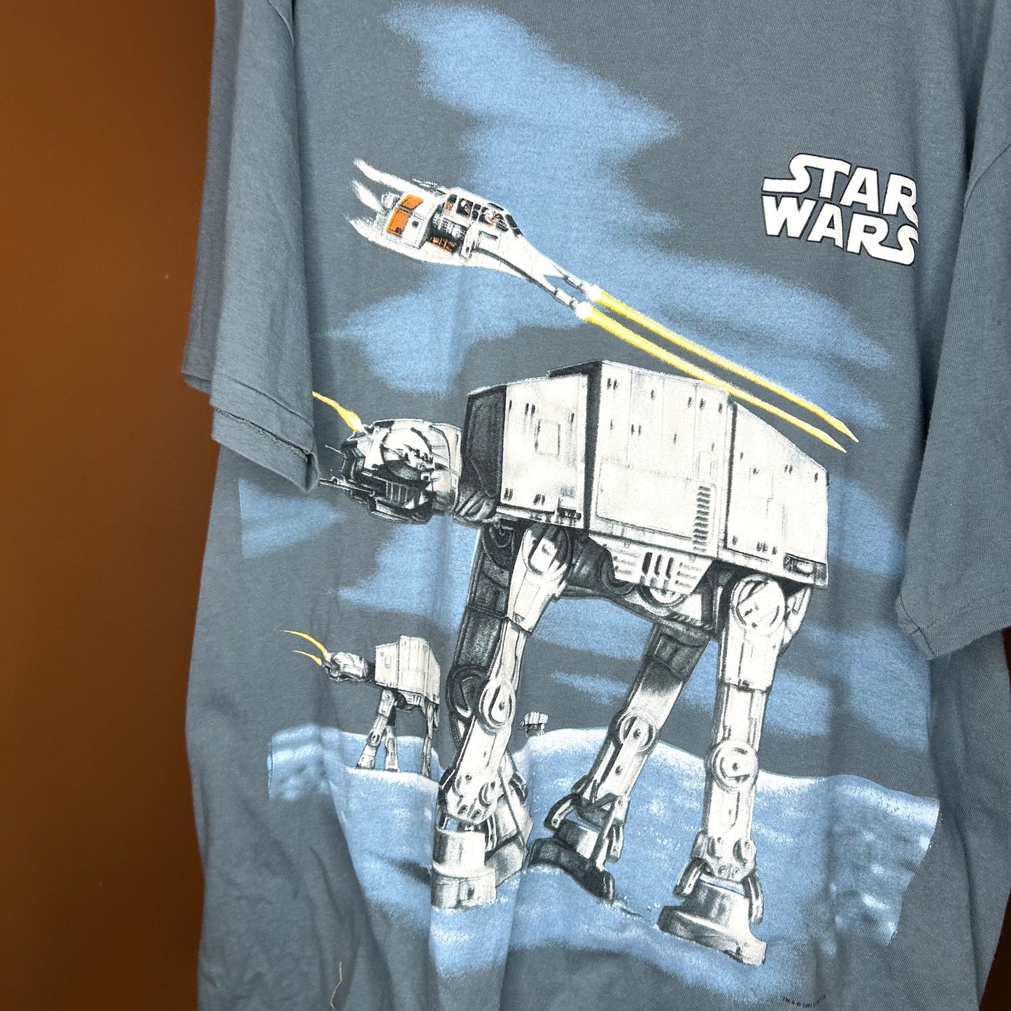 Vintage 1995 Star Wars Battle Of Hoth Double Sided T-Shirt