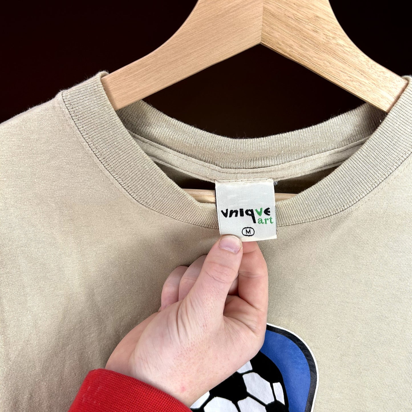 Unique Art Soccer T-Shirt Medium