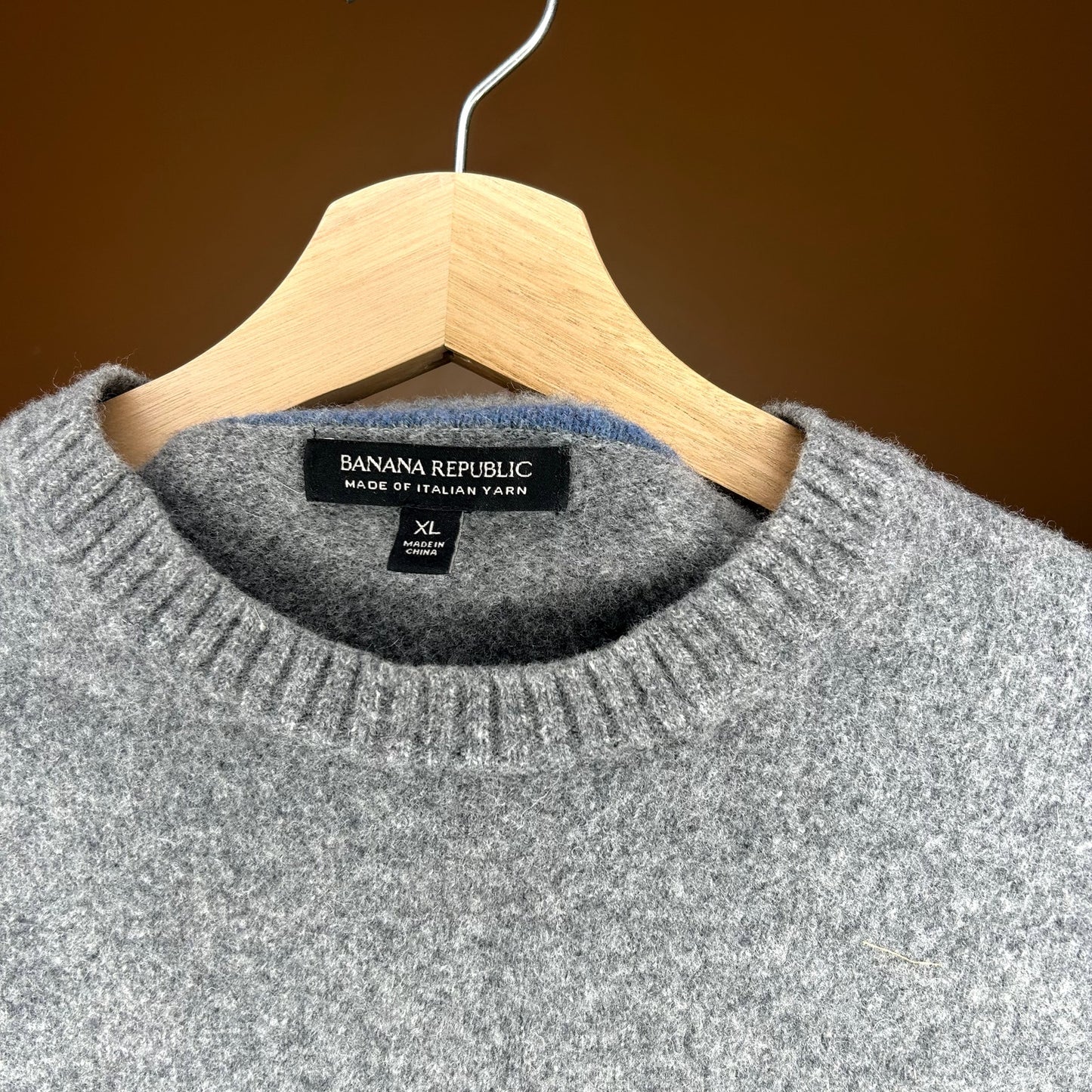 Banana Republic Made Of Italian Yarn Gray Sweater