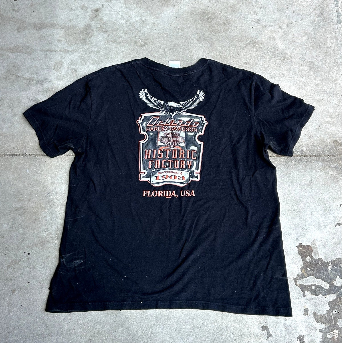 y2K Harley Davidson Curve Ball T-Shirt XL