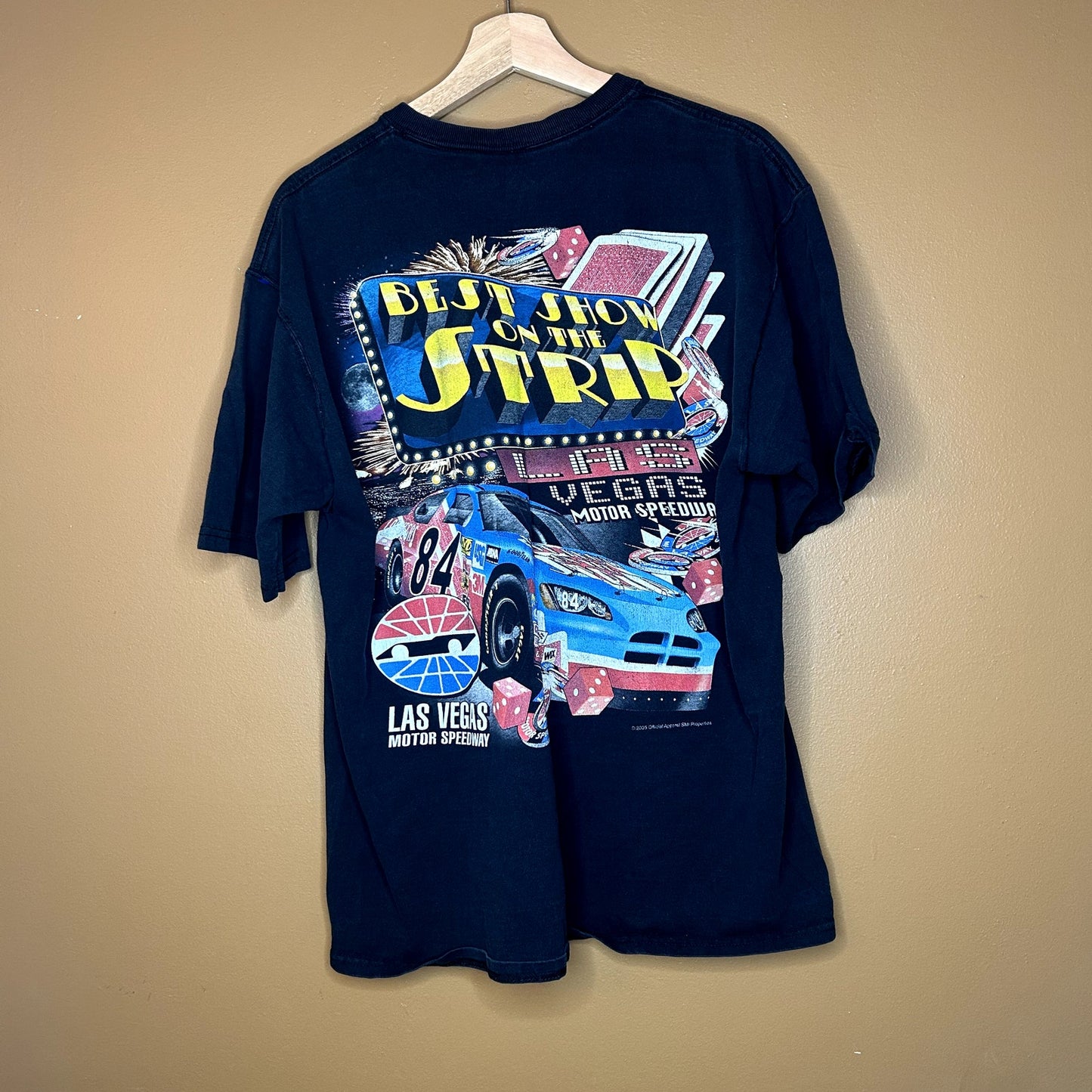 Y2K Las Vegas Nascar AOP Racing T-Shirt XL