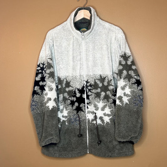 Cabelas Snowflake Fleece Zip-Up Jacket