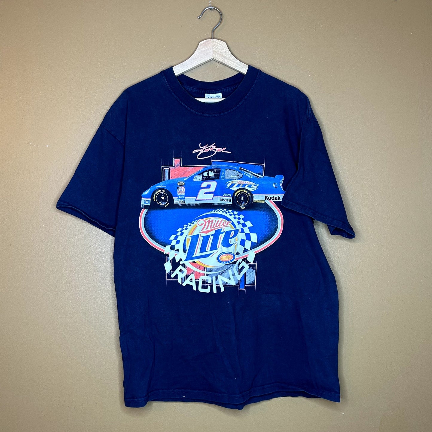 Vintage 90s Nascar Miller Lite Graphic T-Shirt