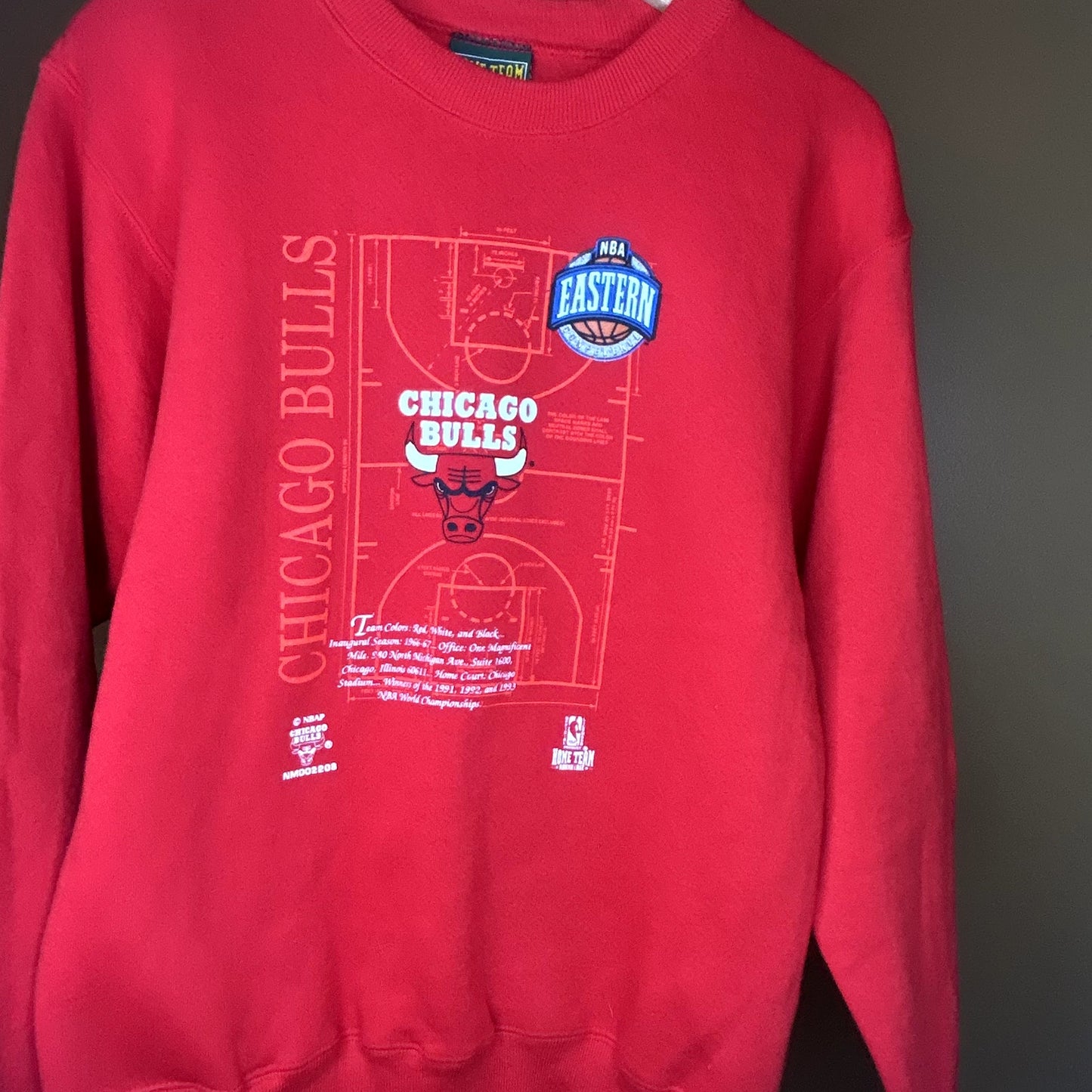 Vintage 90s Red Chicago Bulls Crewneck