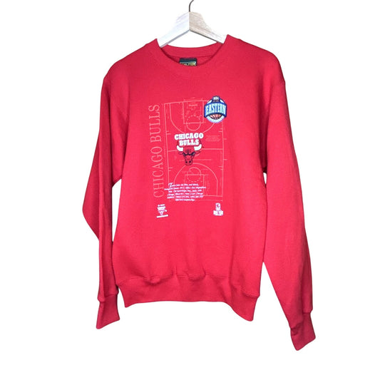 Vintage 90s Red Chicago Bulls Crewneck