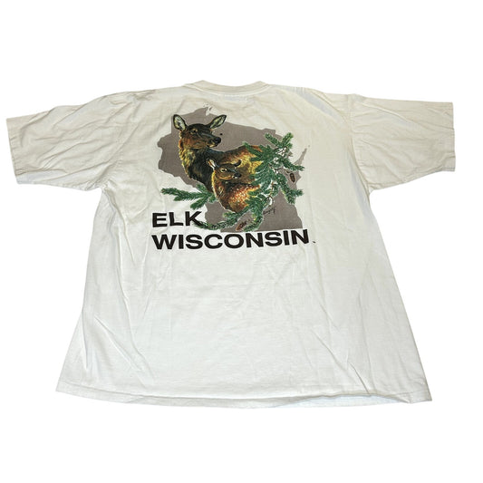 Vintage 90s Elk Wisconsin T-Shirt