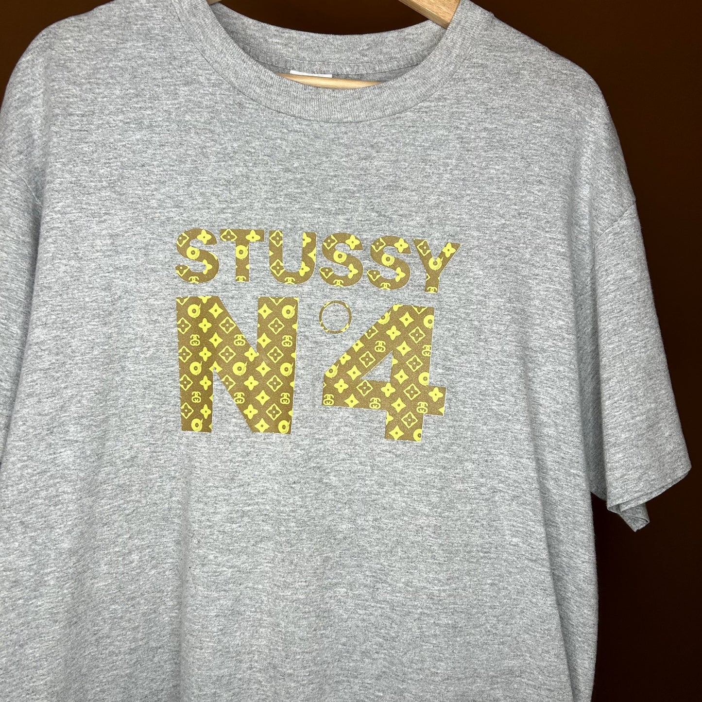 Vintage Stussy N4 Monogram Logo Size Large