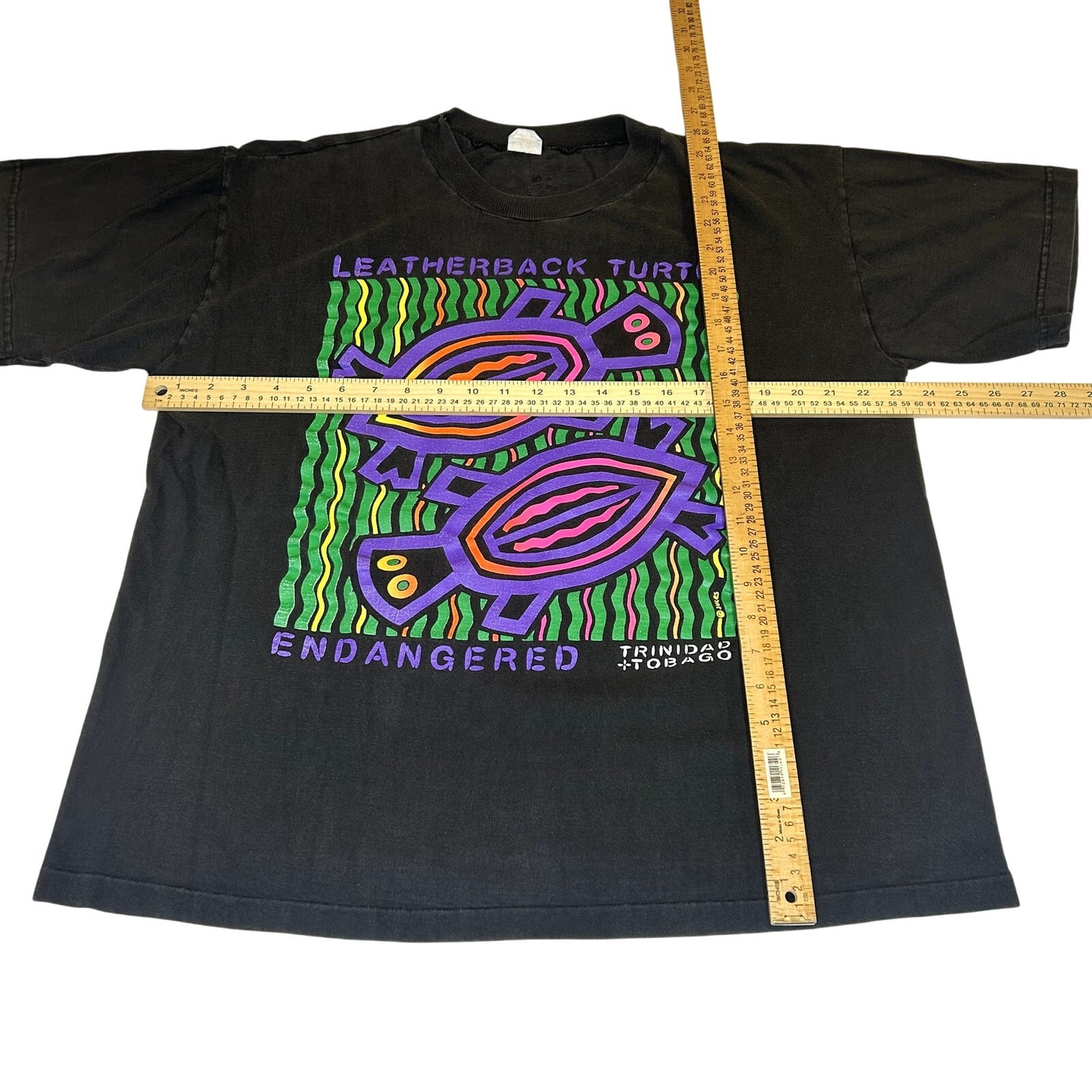 Vintage 90s Endangered Leather Back Turtles T-shirt