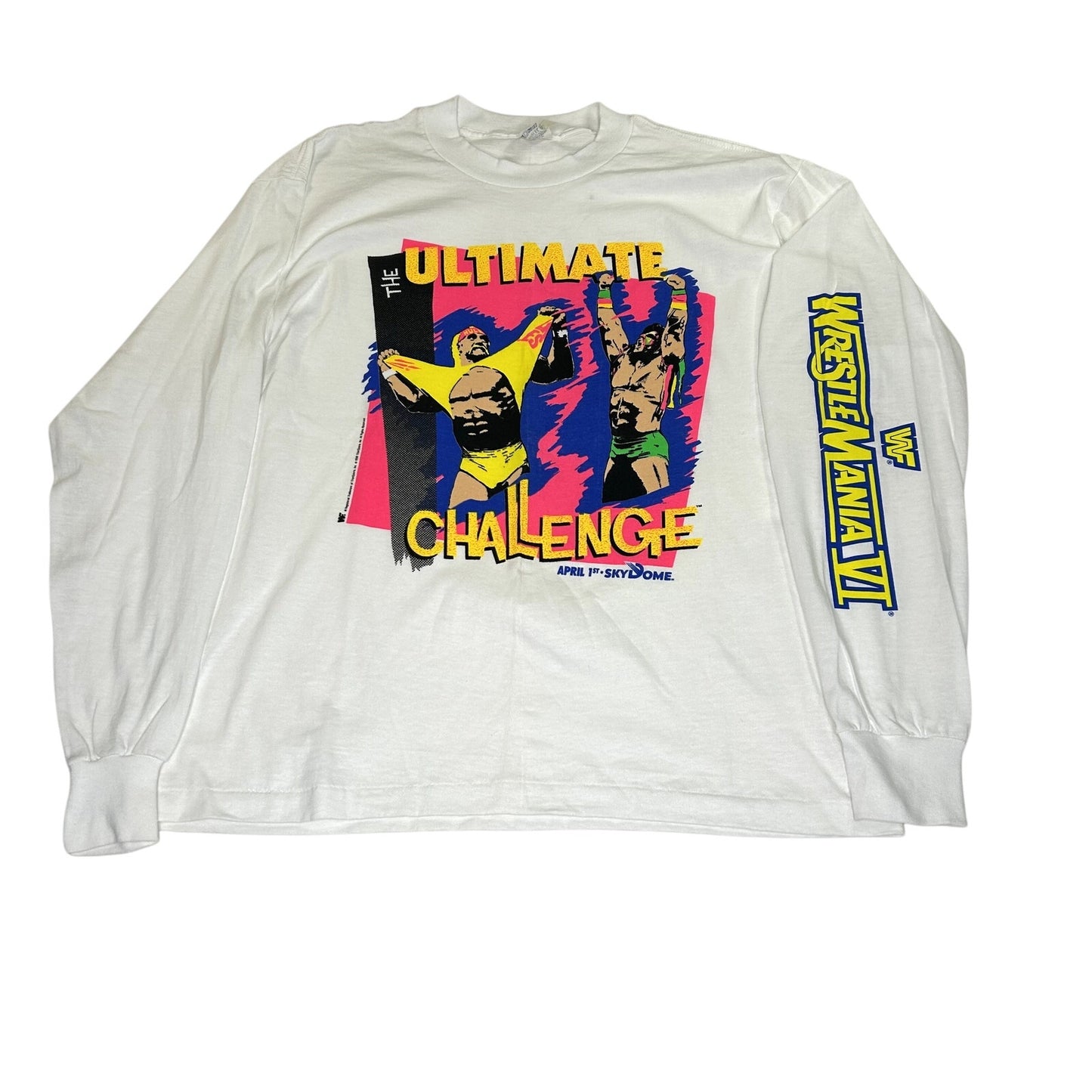 WWF Wrestlemania Vintage Original Long Sleeve Hulk Hogan