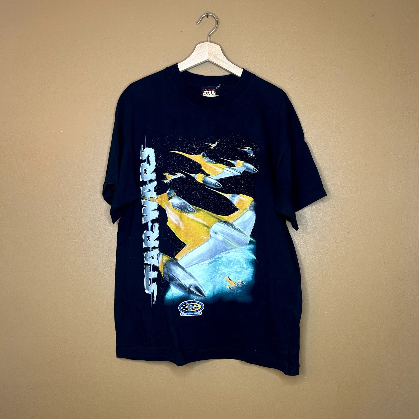 Vintage Star Wars Episode 1 Naboo Starfighter T-Shirt Rare