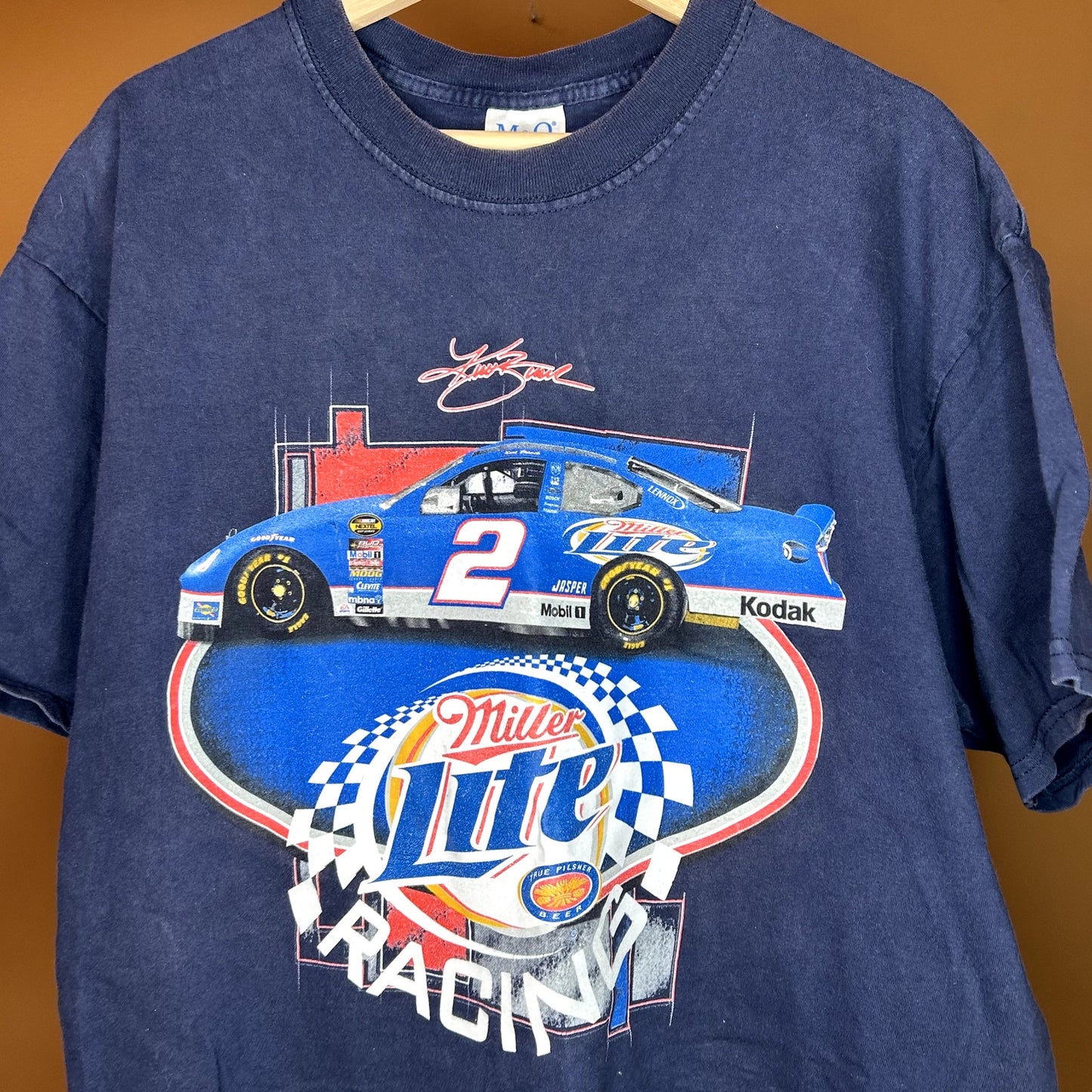 Vintage 90s Nascar Miller Lite Graphic T-Shirt