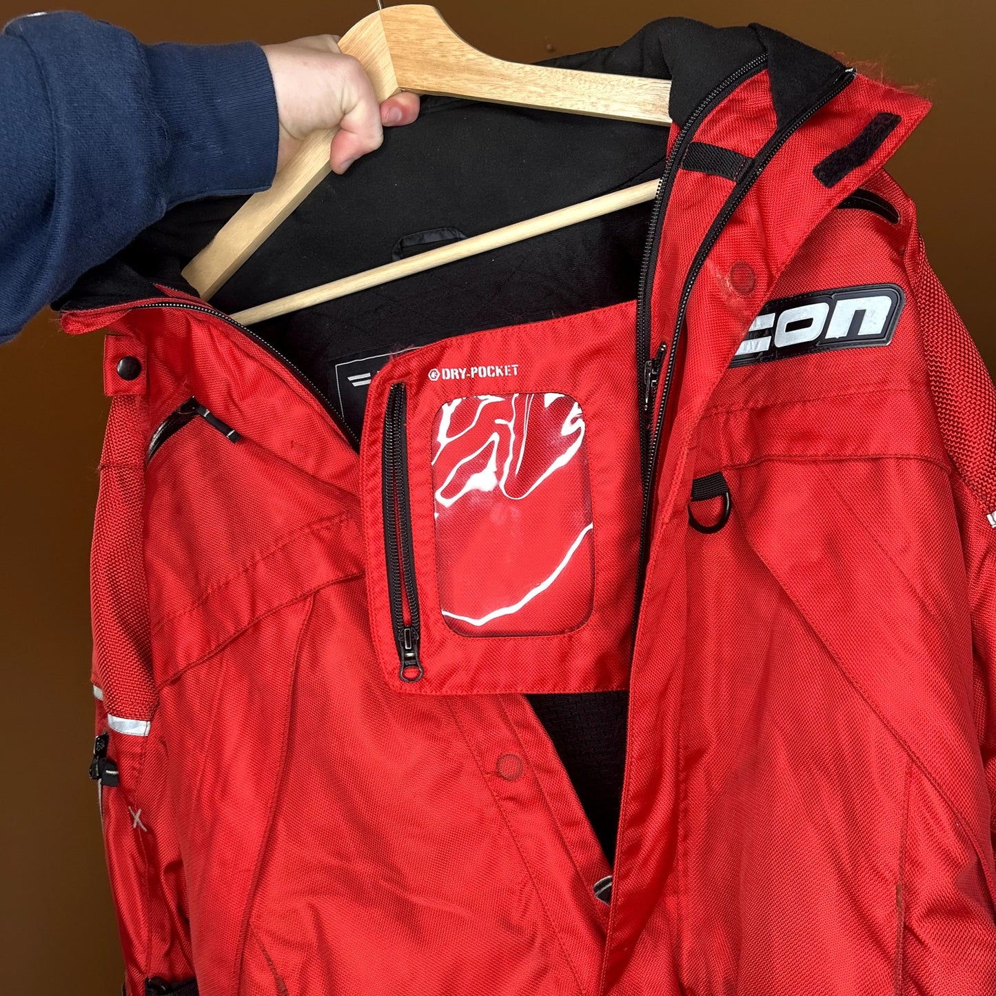 Icon Motorcycle Patrol jacket Red Medium