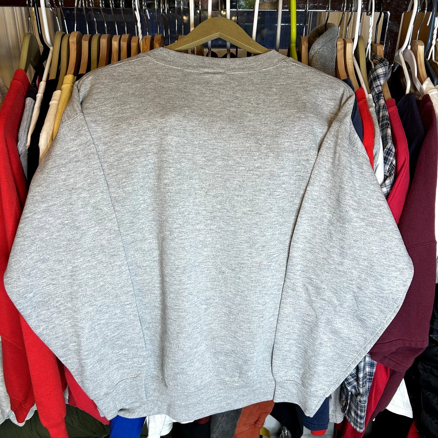 Y2K New York Giants Crazy Gray Crewneck