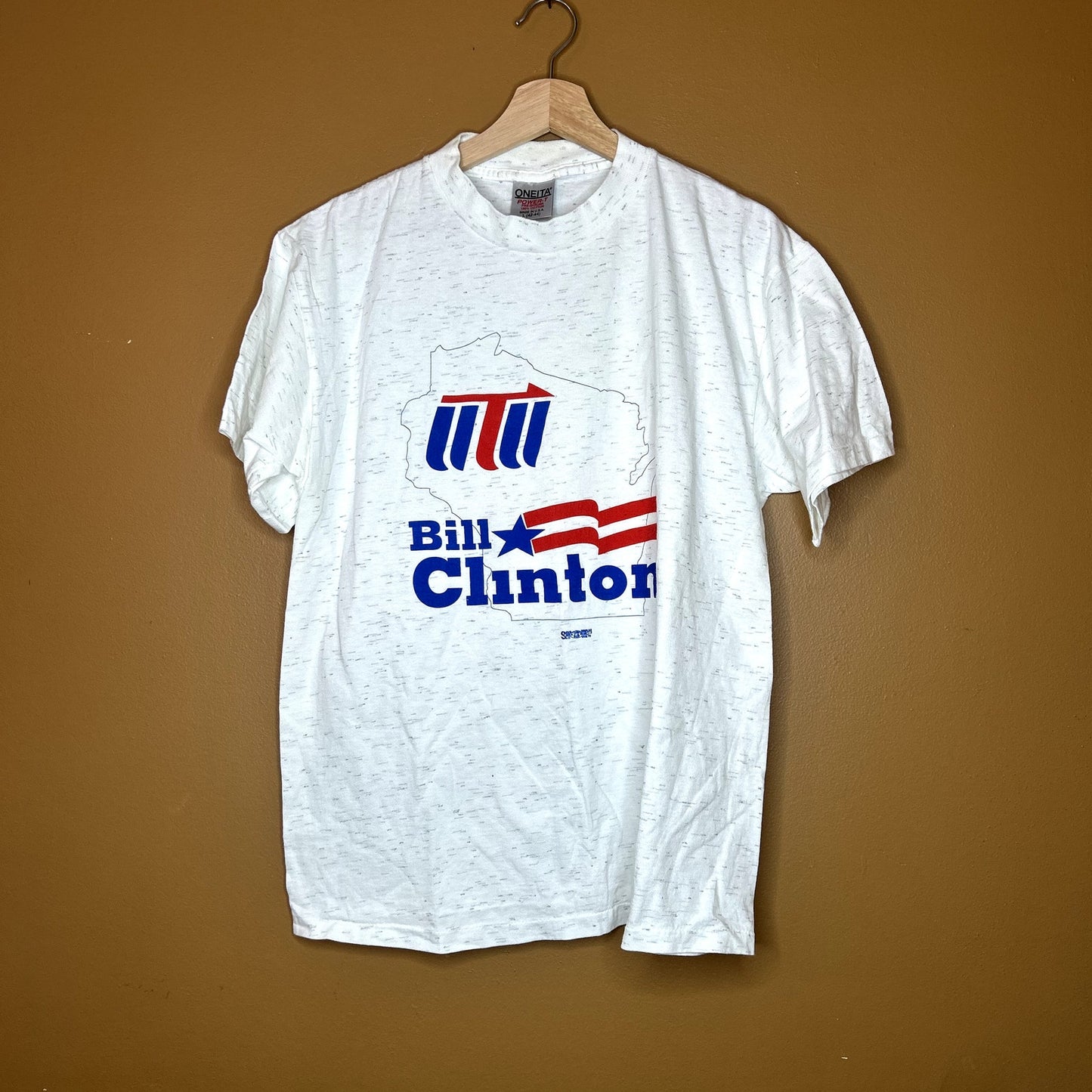 Vintage 90s Bill Clinton Wisconsin Political T-Shirt