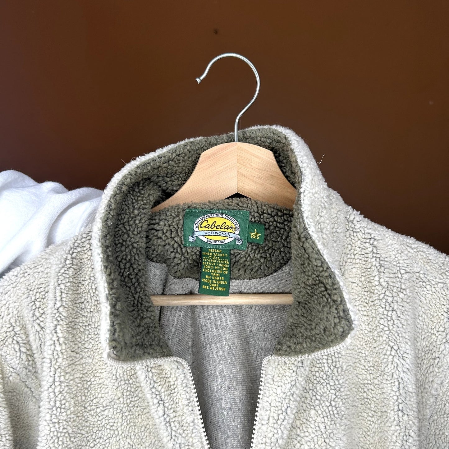 Cabelas Snowflake Fleece Zip-Up Jacket