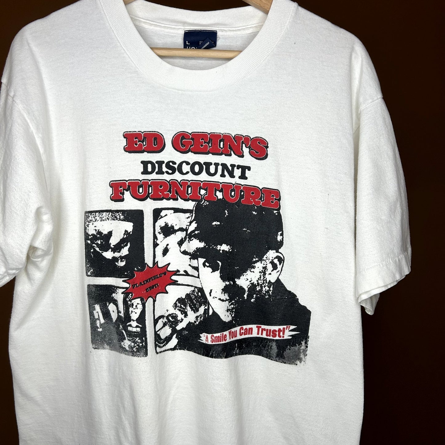 Vintage 90s Ed Gein's Discount Furniture T-Shirt