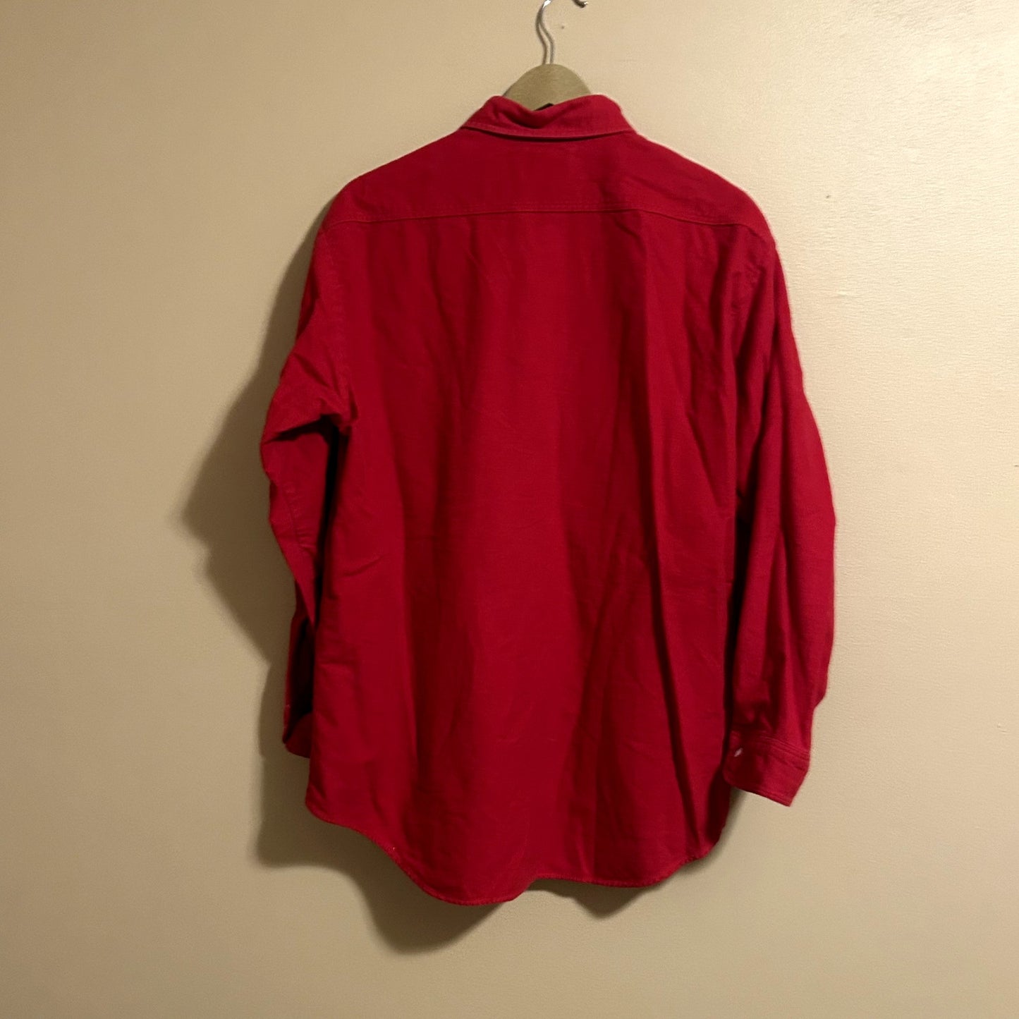 Vintage 70s Red Big Mac Button Up Shirt Large