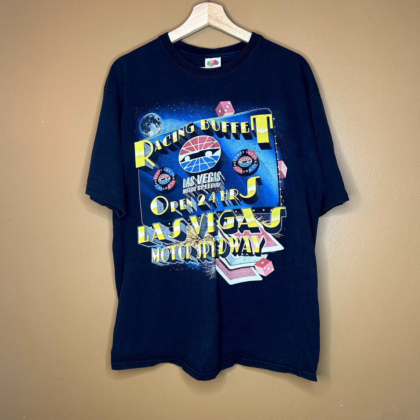 Y2K Las Vegas Nascar AOP Racing T-Shirt XL