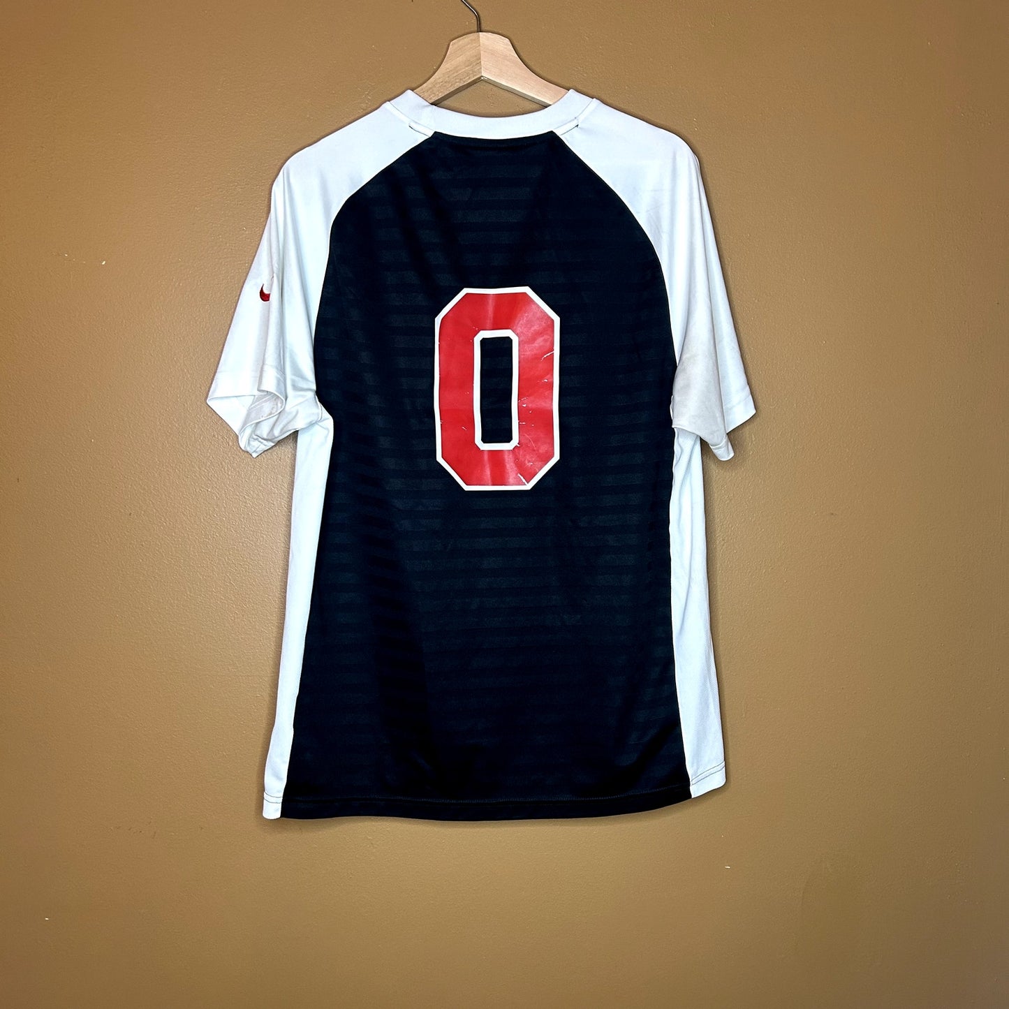 Y2K Nike Soccer Jersey Black & White Large
