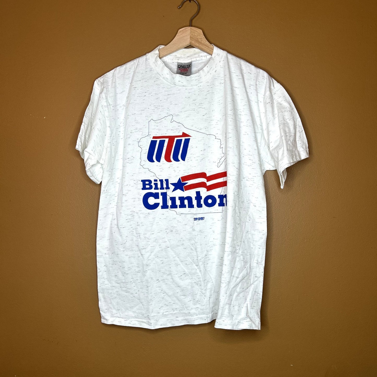 Vintage 90s Bill Clinton Wisconsin Political T-Shirt